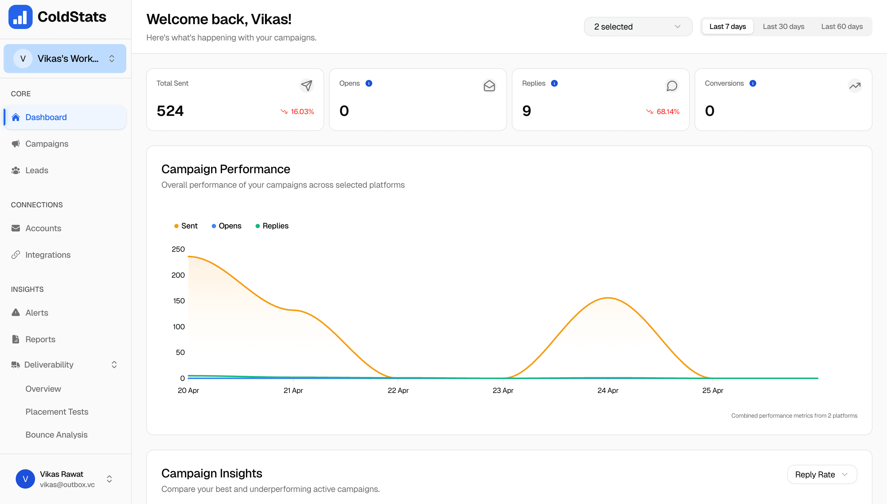 ColdStats screenshot